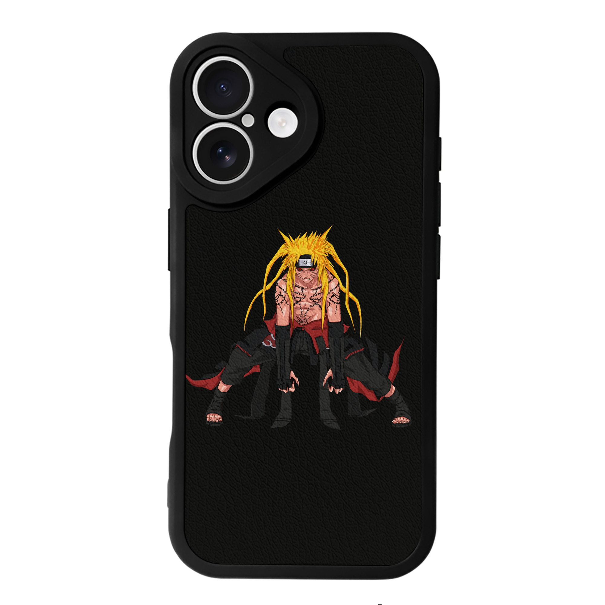 （画像用） NARUTO -ナルト- うずまき ナルト Uzumaki Naruto 【iPhone 16シリーズ対応】シリコンスマホケース（レザー調） 材質：シリコン